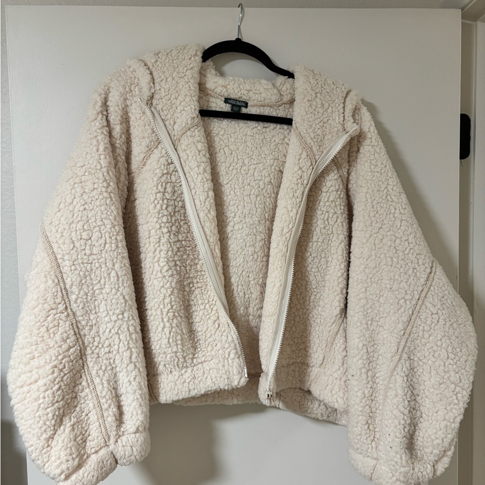 Wild Fable Cream Teddy Jacket
